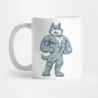 Wolf as Bodybuilder extreme Mug